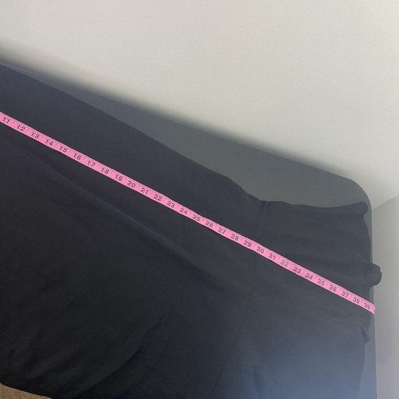 Banana Republic Women's Flouncy Midi Dress Size 2 Black Ruffle Slip V Neck - Picture 10 of 11